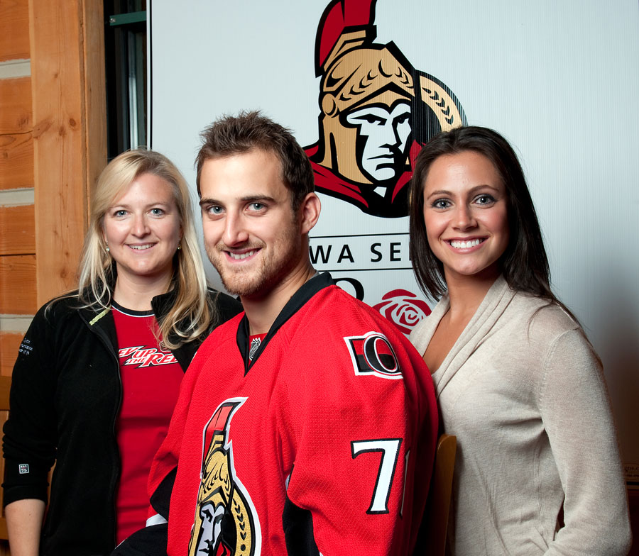 Nick Foligno, Janelle Forest and Nadine Imbleau-Redman