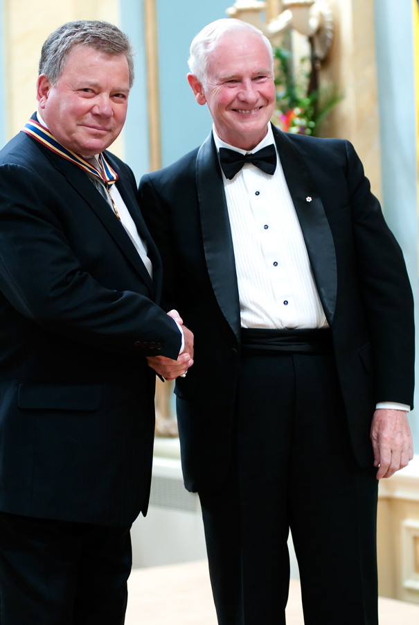 Governor General David Johnston and William Shatner