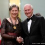 The Right Honourable David Johnston, Governor General of Canada, congratulates Concert pianist Janina Fialkowska on her Lifetime Artistic Achievement Award on Friday May 4, 2012 at Rideau Hall, Ottawa Ontario Canada.